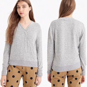 J. Crew Super Soft Faux Wrap Lightweight Sweater